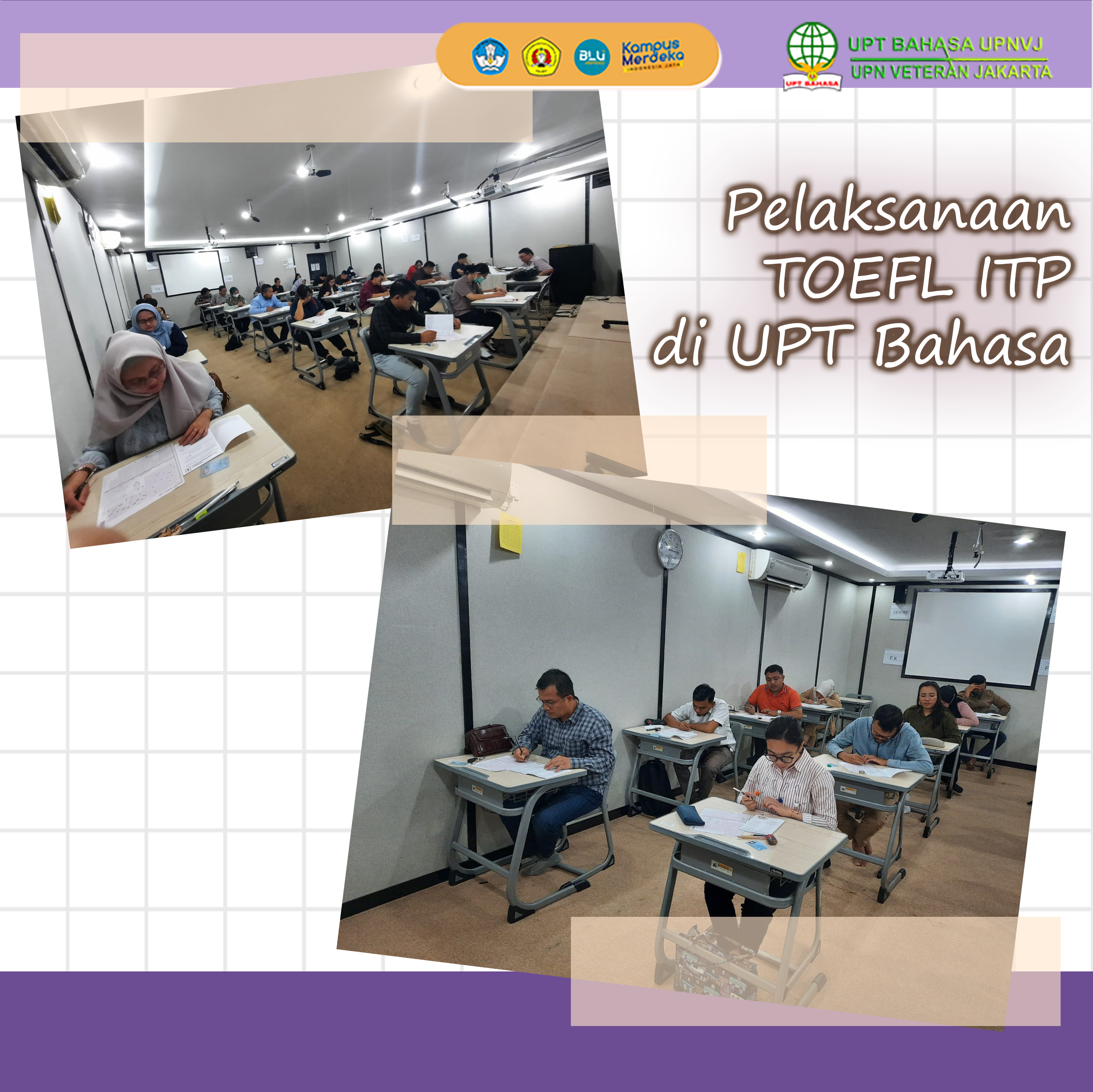 foto pelaksanaan toefl itp